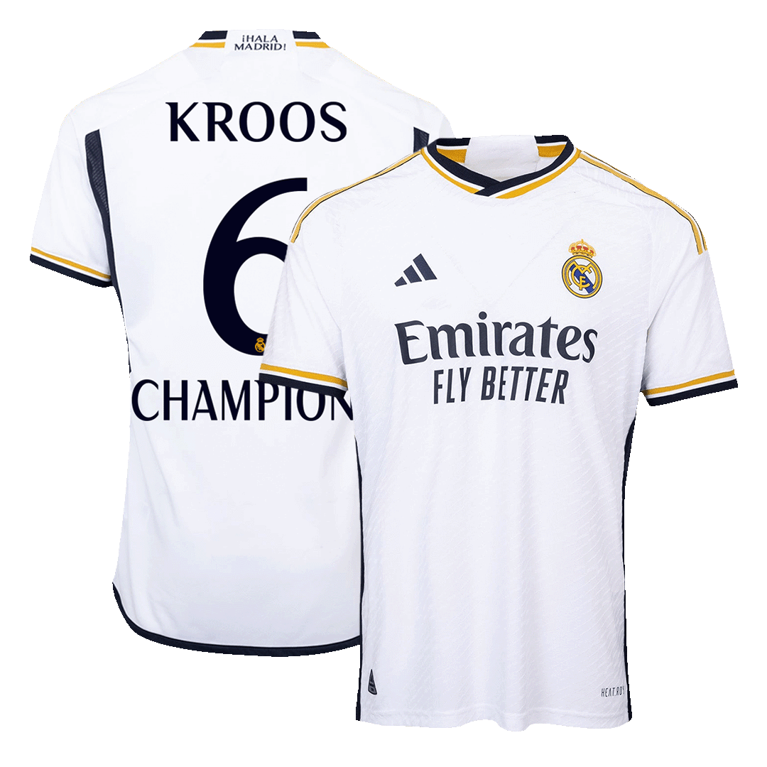 Real Madrid Hemma Fotbollströja KROOS #6 2023/24 Autentisk