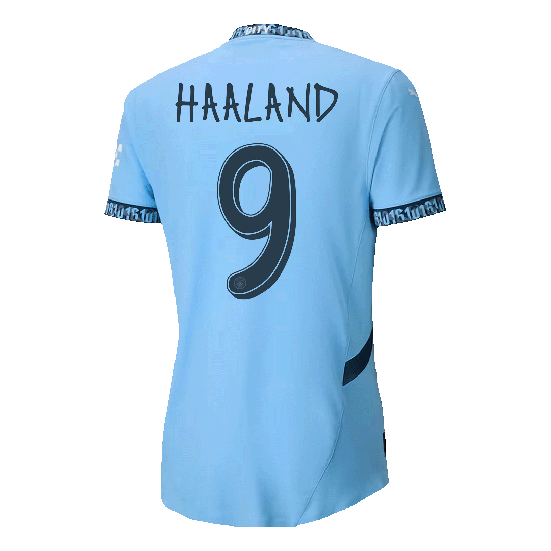 Manchester City Hemma Fotbollströja HAALAND #9 2024/25 Autentisk - UCL