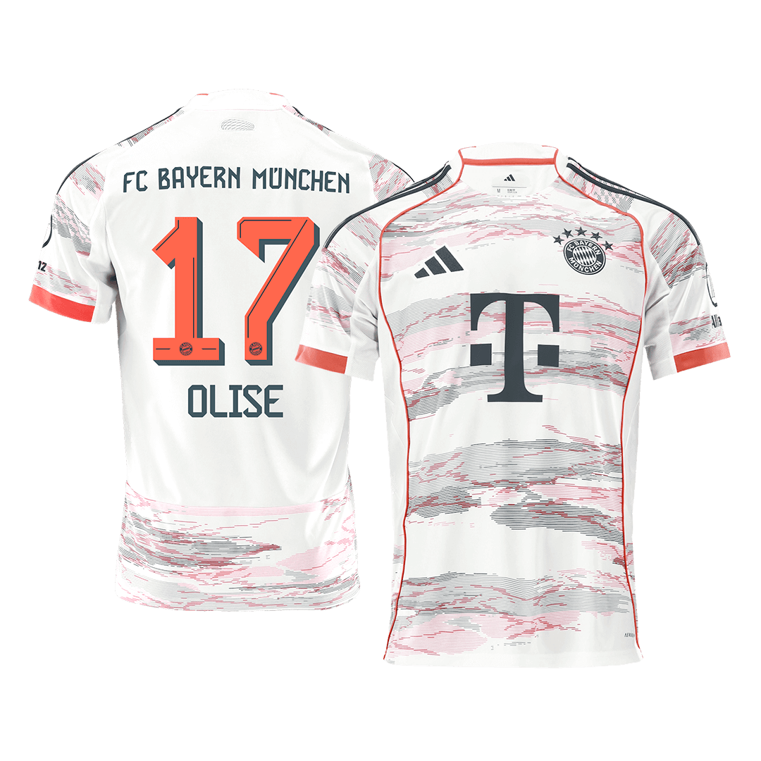 Bayern Munich Tröja OLISE #17 2025/26 Borta Vit