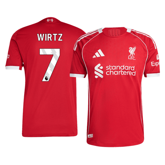 WIRTZ #7 Liverpool Tröja 2025/26 Hemma Autentisk-1