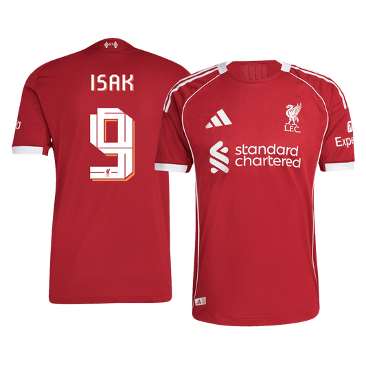 Liverpool Tröja ISAK #9 2025/26 Hemma Autentisk Röd - UCL-1