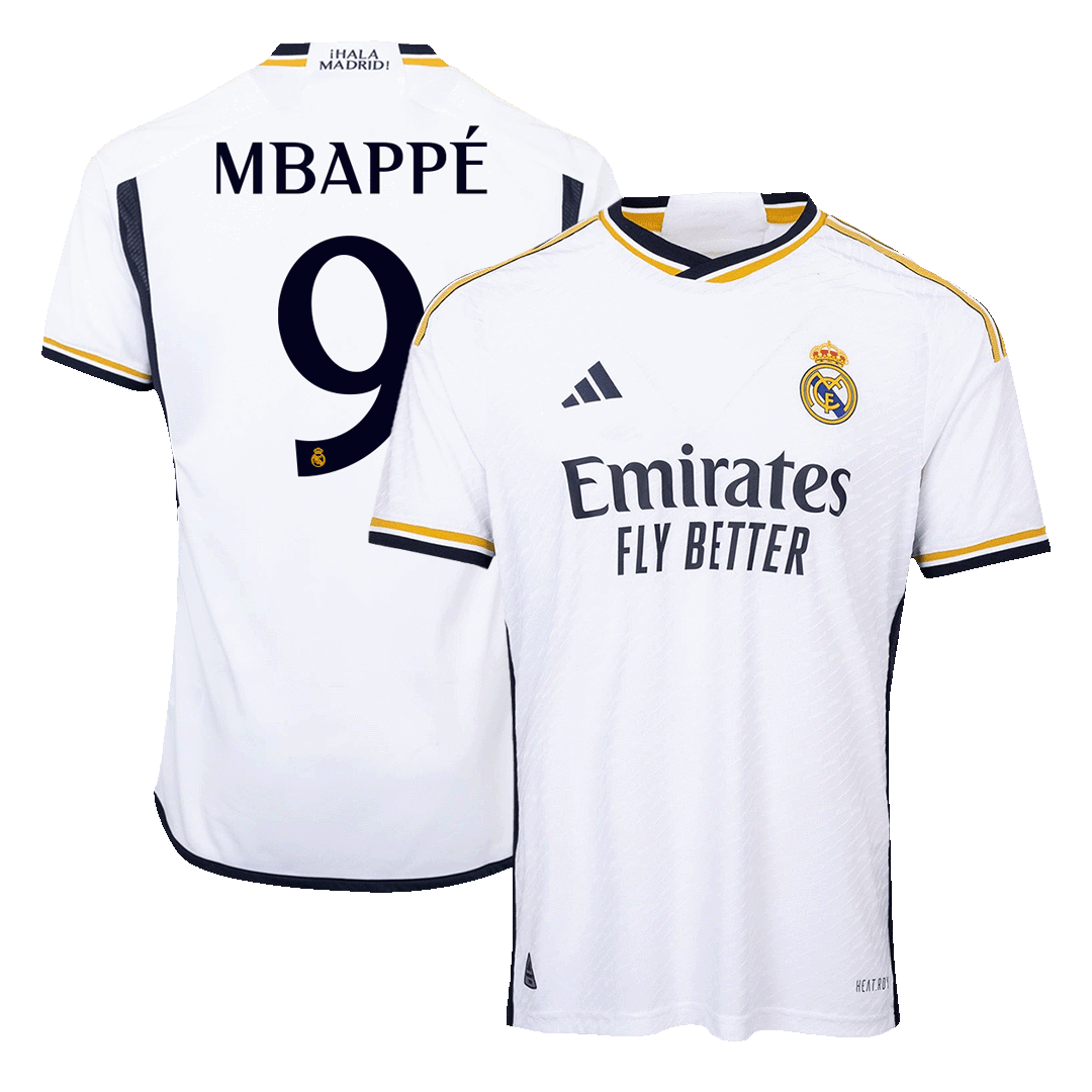 Real Madrid Hemma Fotbollströja MBAPPÉ #9 2023/24 Autentisk