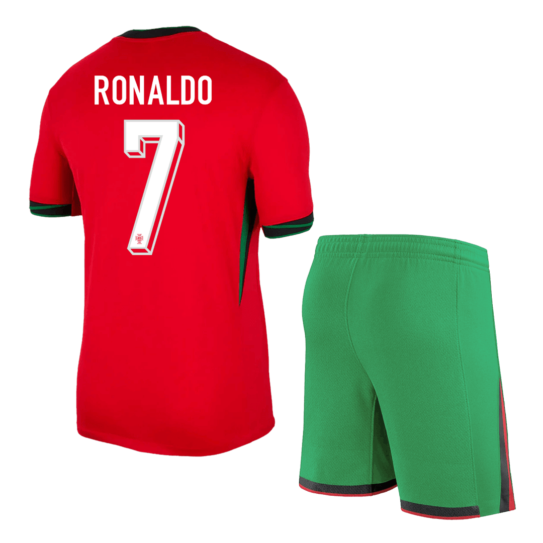 Portugal Hemma Fotbollströja RONALDO #7 Euro 2024 Fotbollssats