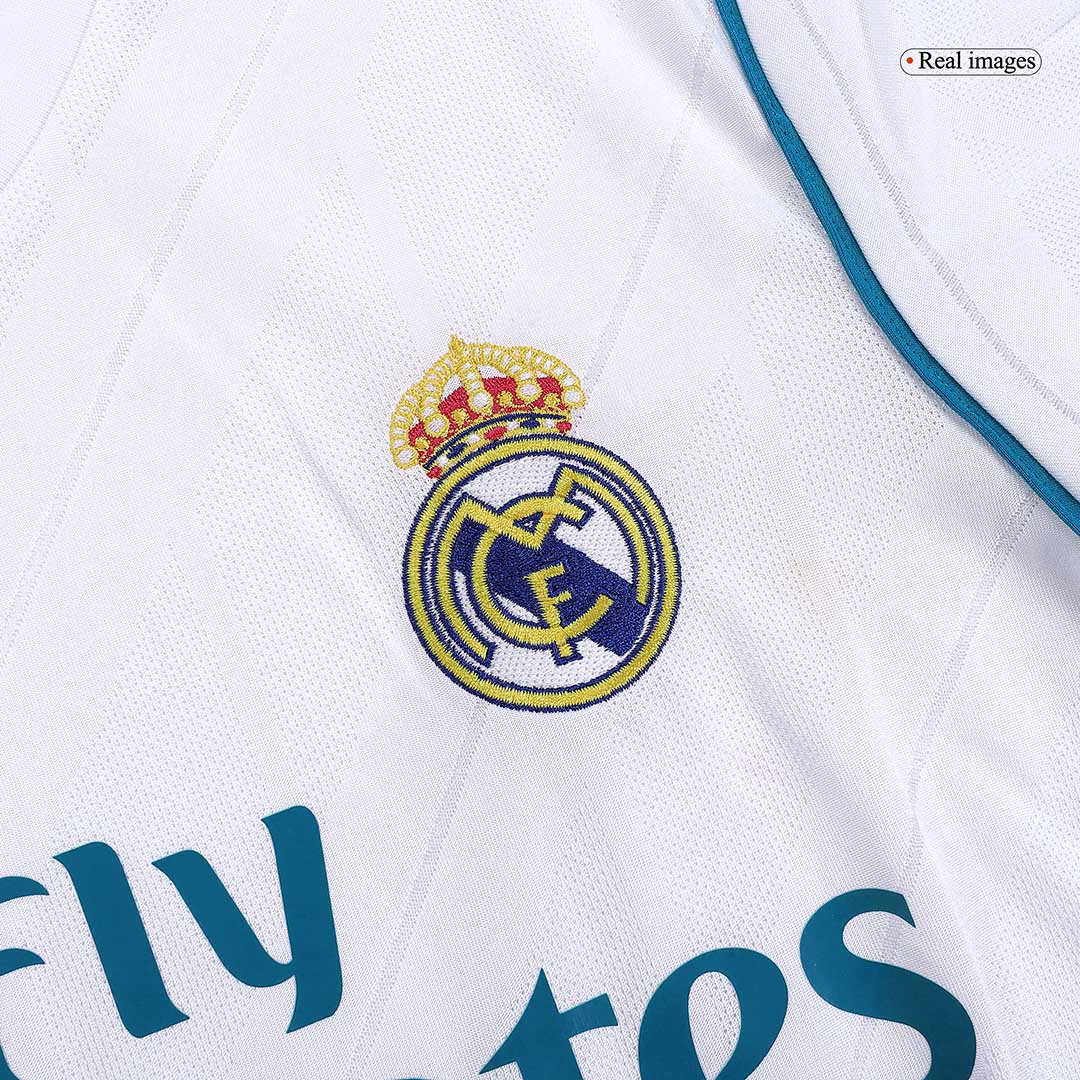 Retro Real Madrid Hemma Fotbollströja BENZEMA #9 2017/18