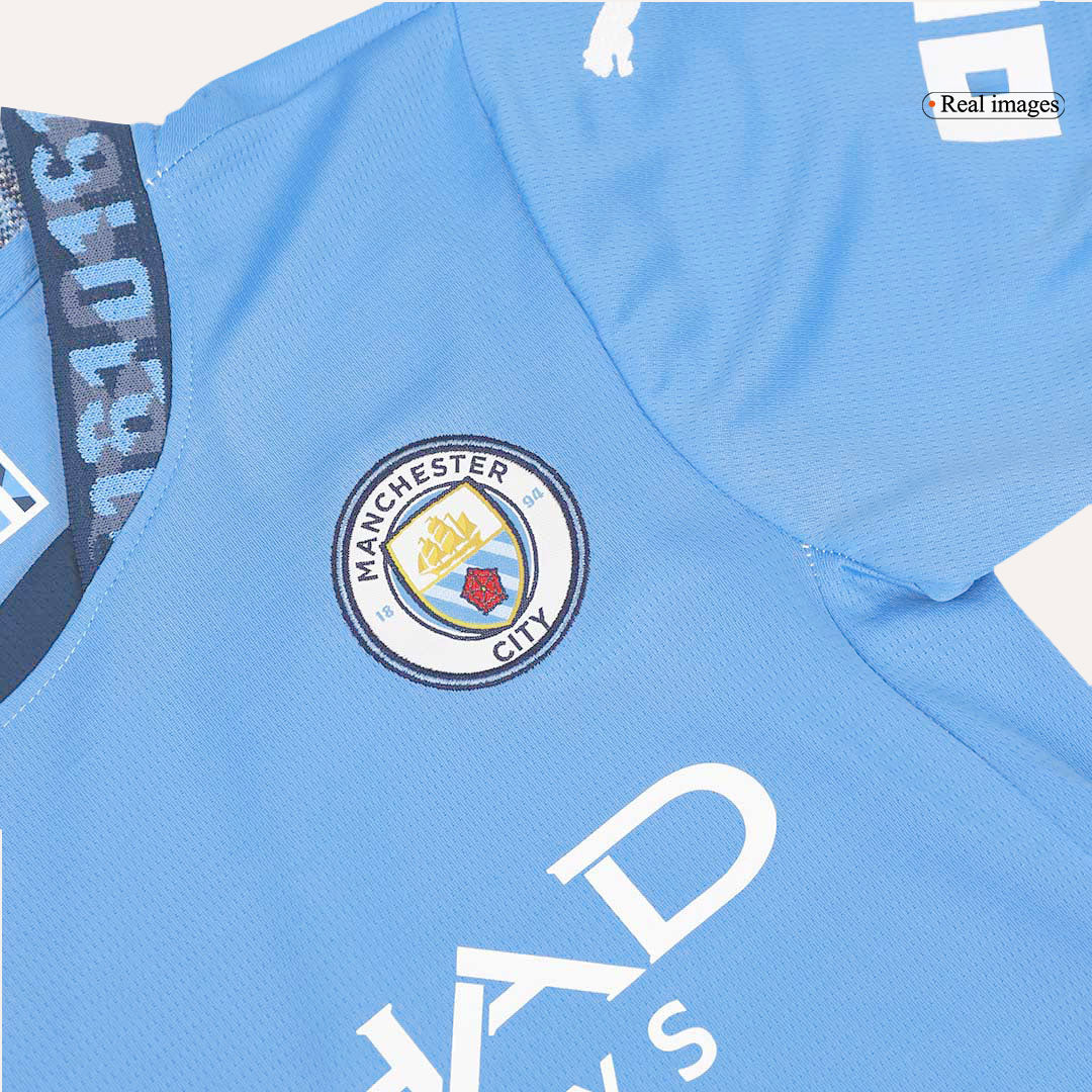 Manchester City Hemma Fotbollströja 2024/25 Fotbollssats Barn