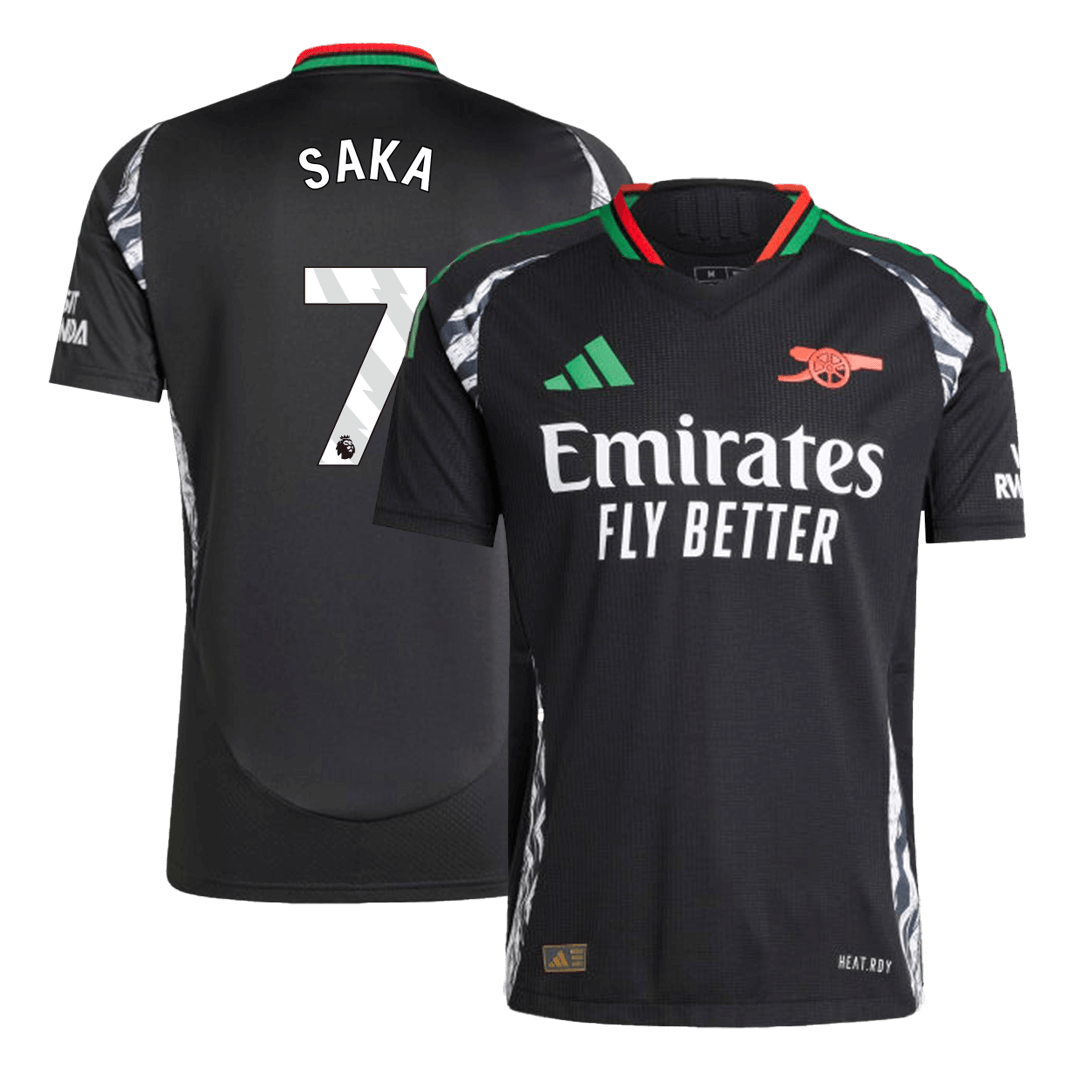 Arsenal Borta Fotbollströja SAKA #7 2024/25 Autentisk