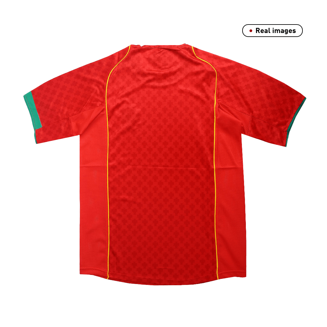 Portugal Hemma Fotbollströjor Euro 2004 Retro Final