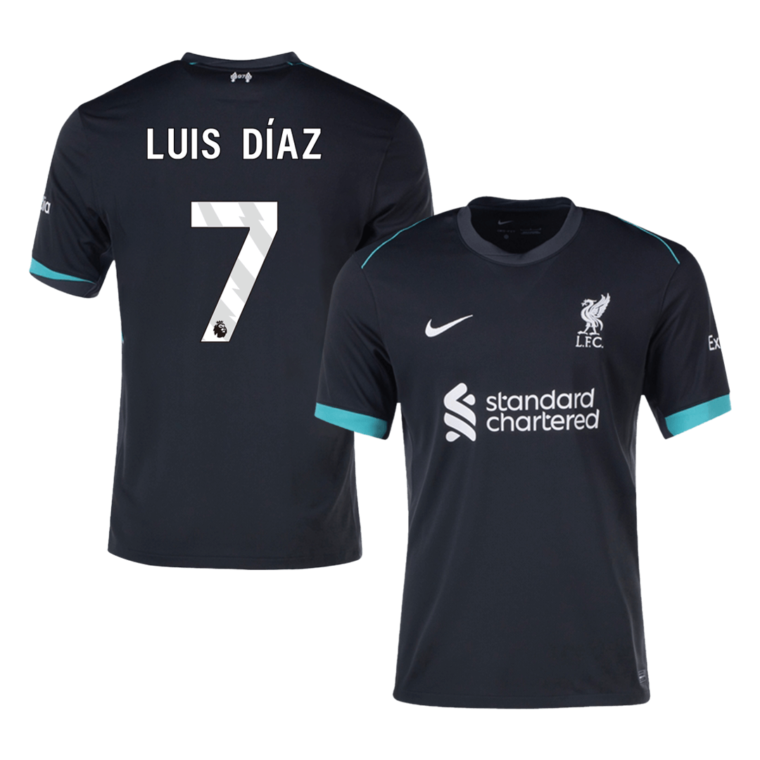 Liverpool Borta Fotbollströja LUIS DÍAZ #7 2024/25 Premium