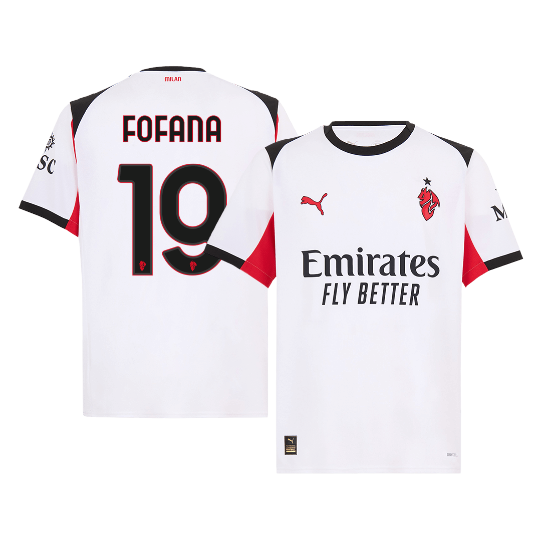 AC Milan Tröja FOFANA #19 2025/26 Borta Vit