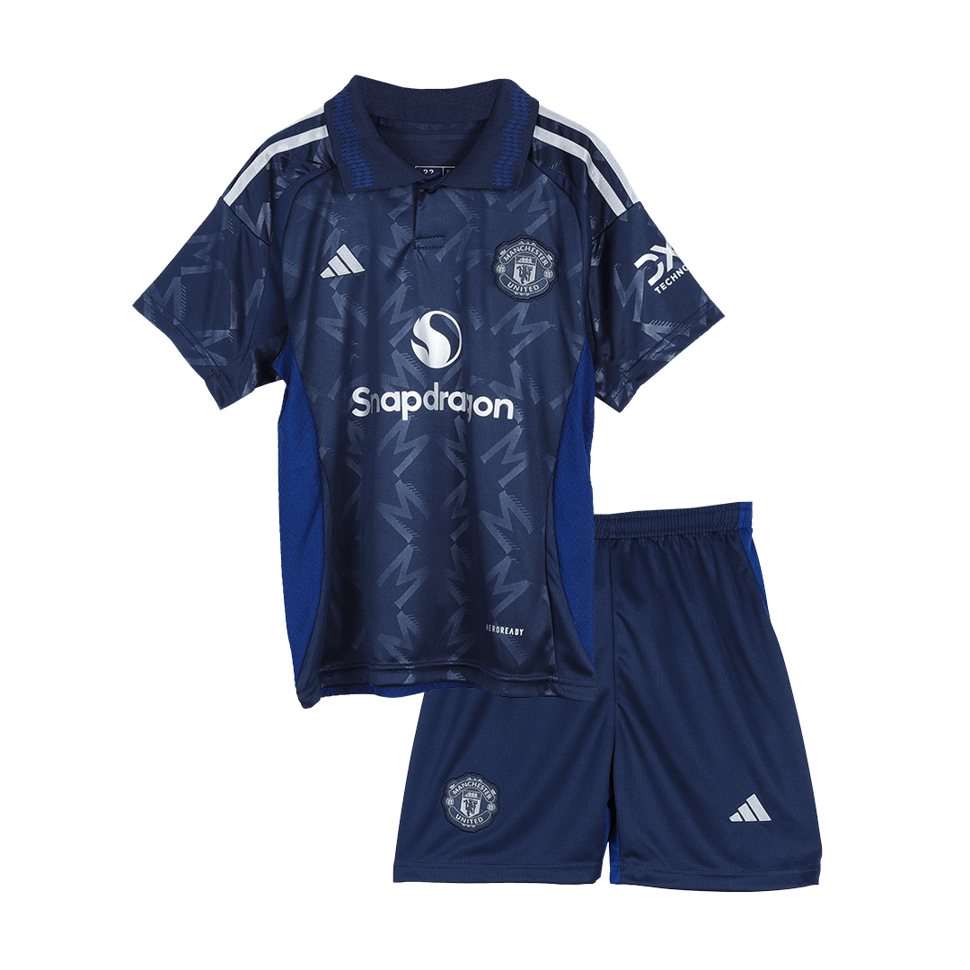 Manchester United Borta Fotbollströja 2024/25 Fotbollssats Barn