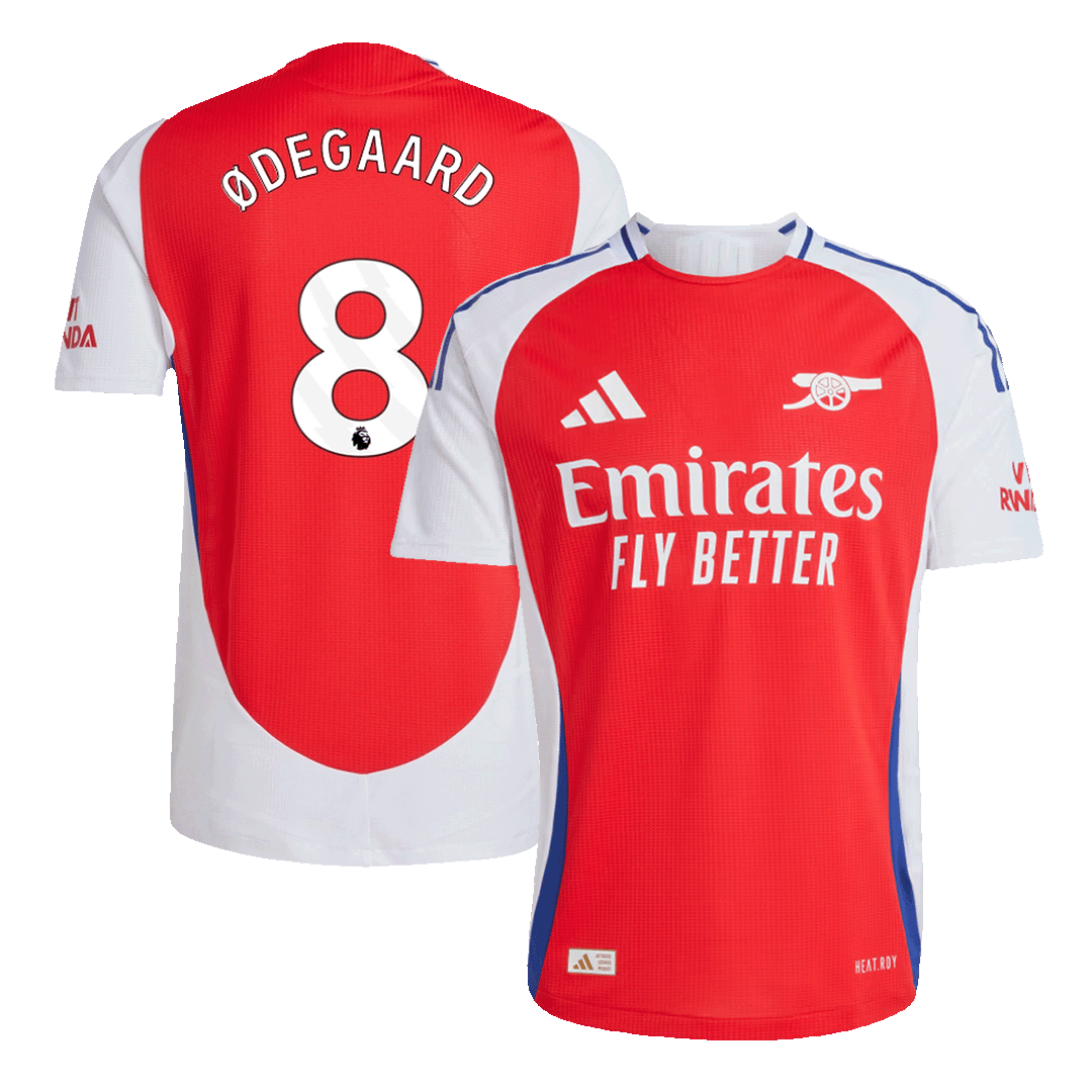Arsenal Hemma Fotbollströja ØDEGAARD #8 2024/25 Autentisk