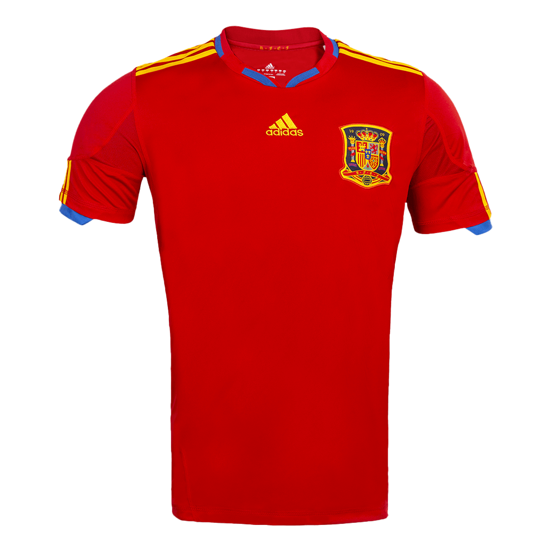 Spanien Hemma Fotbollströjor 2010 Retro