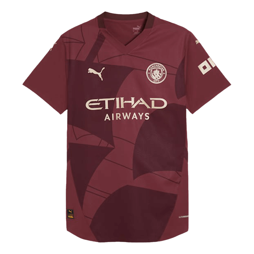 Manchester City Tredjeställ Fotbollströja 2024/25 Autentisk