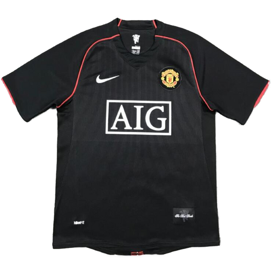 Retro Manchester United Borta Fotbollströja SCHOLES #18 2007/08-1