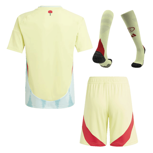 Spanien Borta Fotbollströja Euro 2024 
Fotbollssats Barn-1