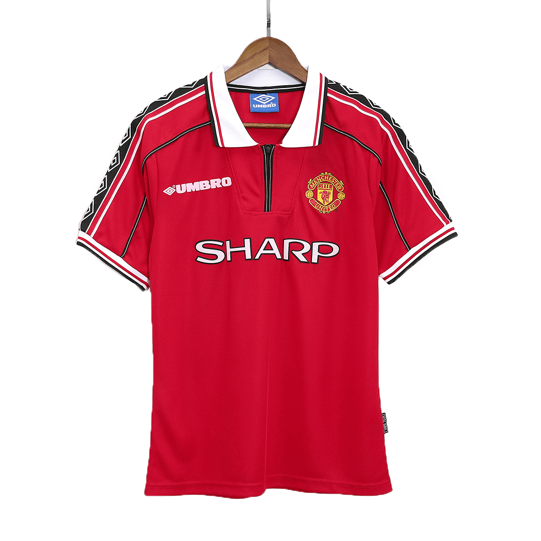 Retro Manchester United Hemma Fotbollströja 98/00