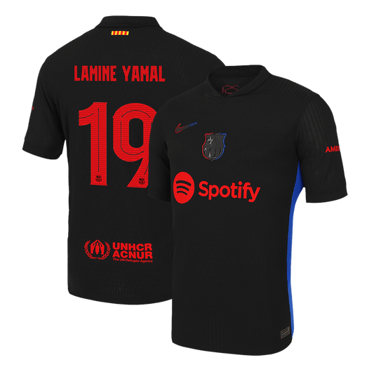 Barcelona Borta Fotbollströja LAMINE YAMAL #19 2024/25 Autentisk - UCL