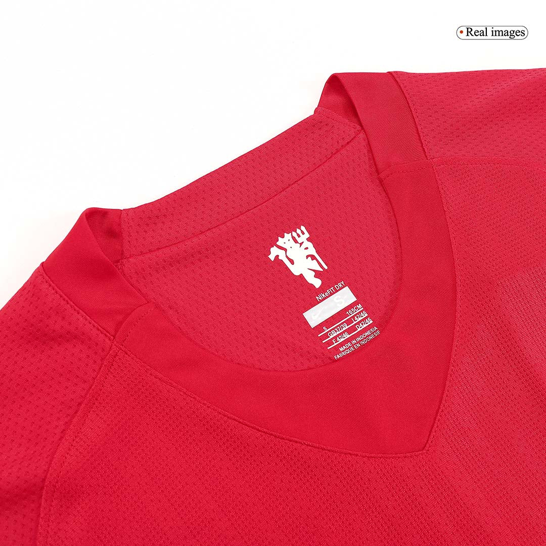 Retro Manchester United Hemma Fotbollströja 2007/08 långärmad