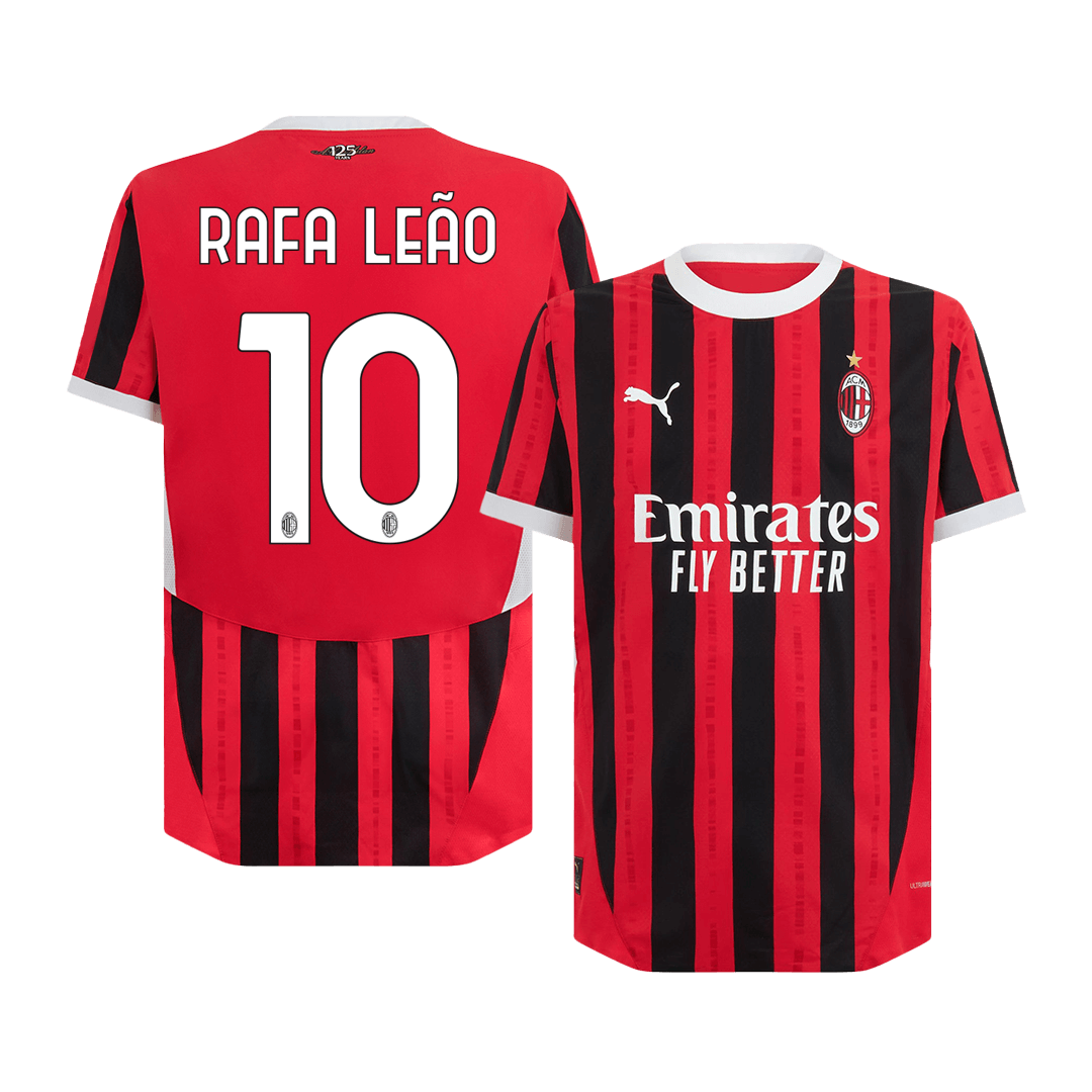 AC Milan Hemma Fotbollströja RAFA LEÃO #10 2024/25 Autentisk