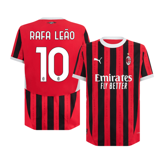AC Milan Hemma Fotbollströja RAFA LEÃO #10 2024/25 Autentisk-1