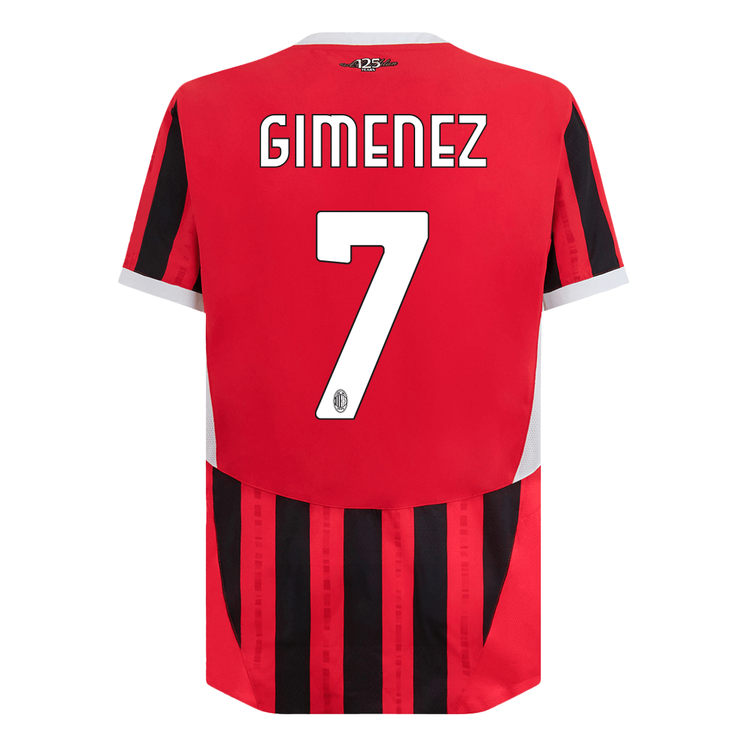 AC Milan Hemma Fotbollströja GIMENEZ #7 2024/25 Autentisk