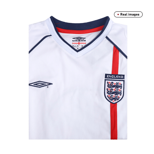 SCHOLES #8 England Hemma Fotbollströjor 2002 Retro-1