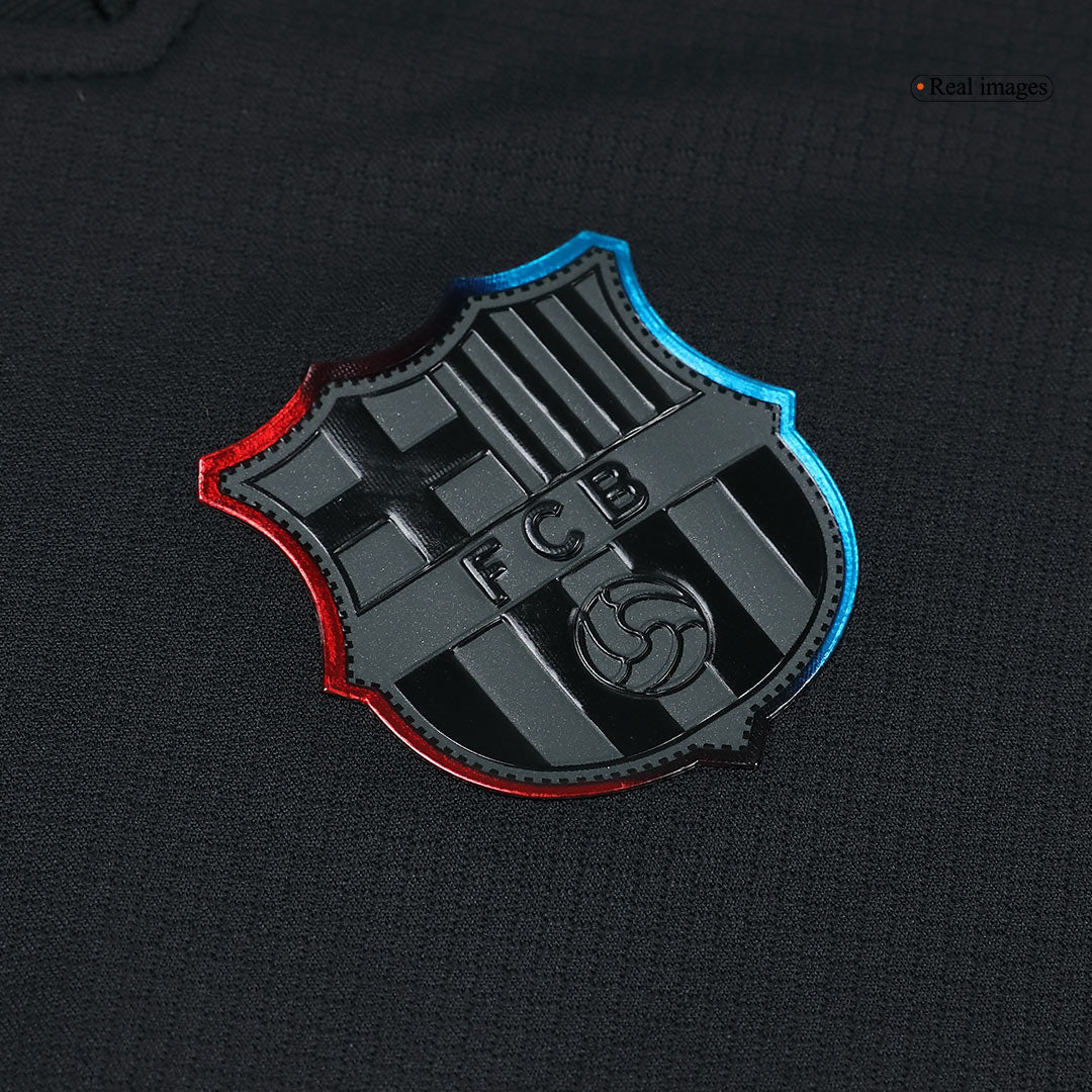 Barcelona Borta Fotbollströja 2024/25 - Spotify-logotyp utan text