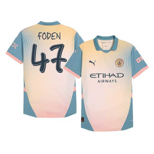 Manchester City Fjärde borta Fotbollströja FODEN #47 2024/25 Autentisk - Definitely City-1