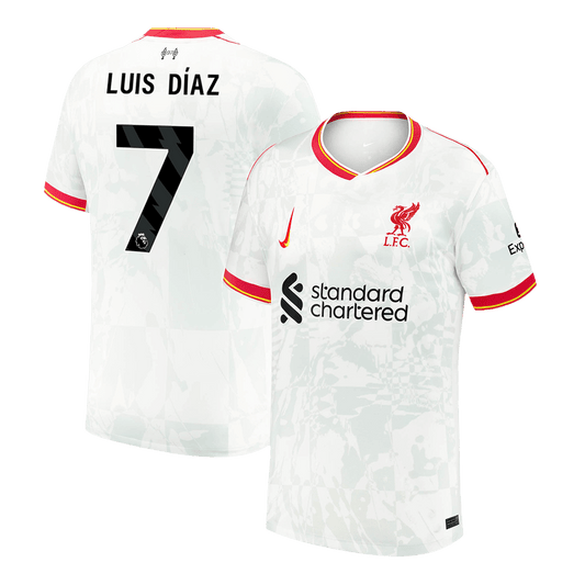 Liverpool Tredjeställ Fotbollströja LUIS DÍAZ #7 2024/25-1