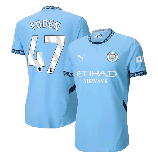 Manchester City Hemma Fotbollströja FODEN #47 2024/25 Autentisk-1