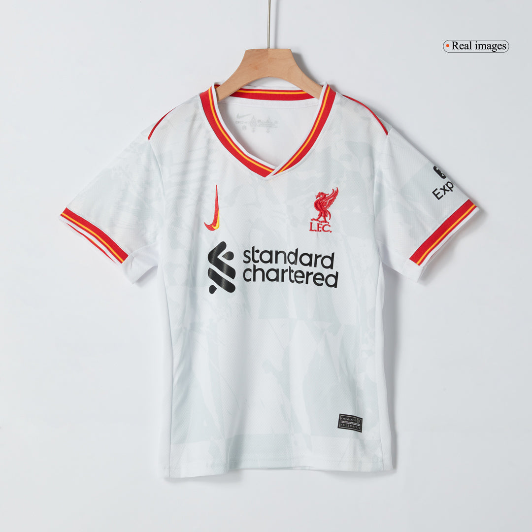 Liverpool Tredjeställ Fotbollströja 2024/25 Fotbollssats Barn