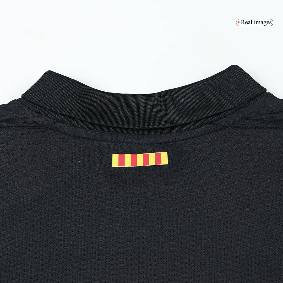 Barcelona Borta Fotbollströja 2024/25 - Spotify-logotyp utan text
