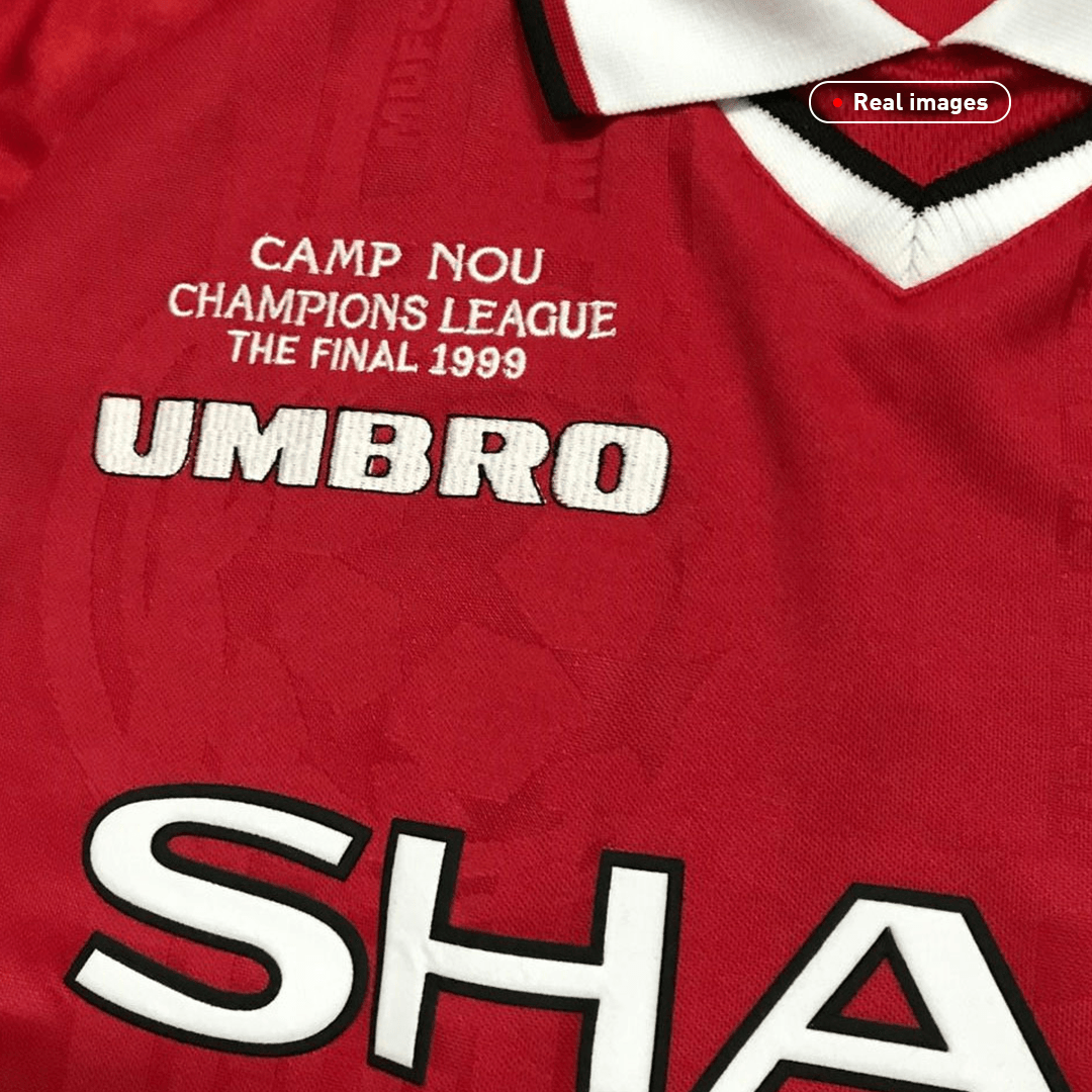 Retro Manchester United Hemma Fotbollströja 1999/00