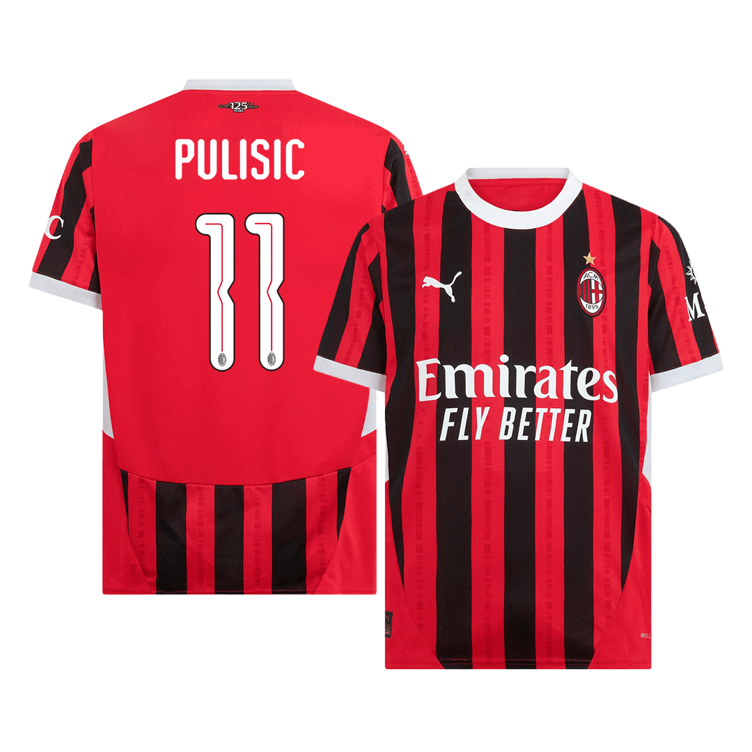 AC Milan Hemma Fotbollströja PULISIC #11 2024/25 - UCL
