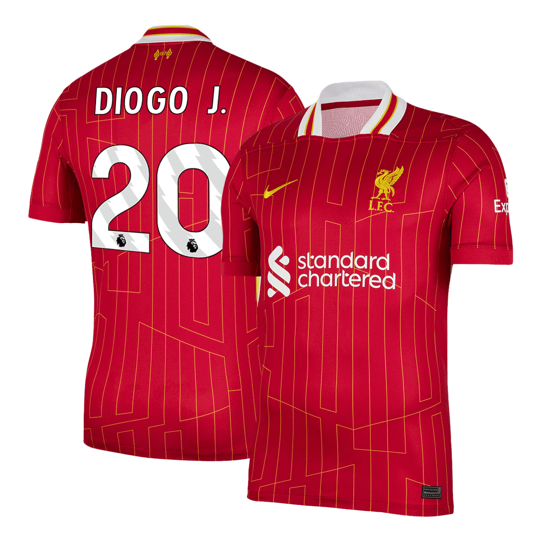 DIOGO J. #20 Liverpool Tröja 2024/25 Hemma röd