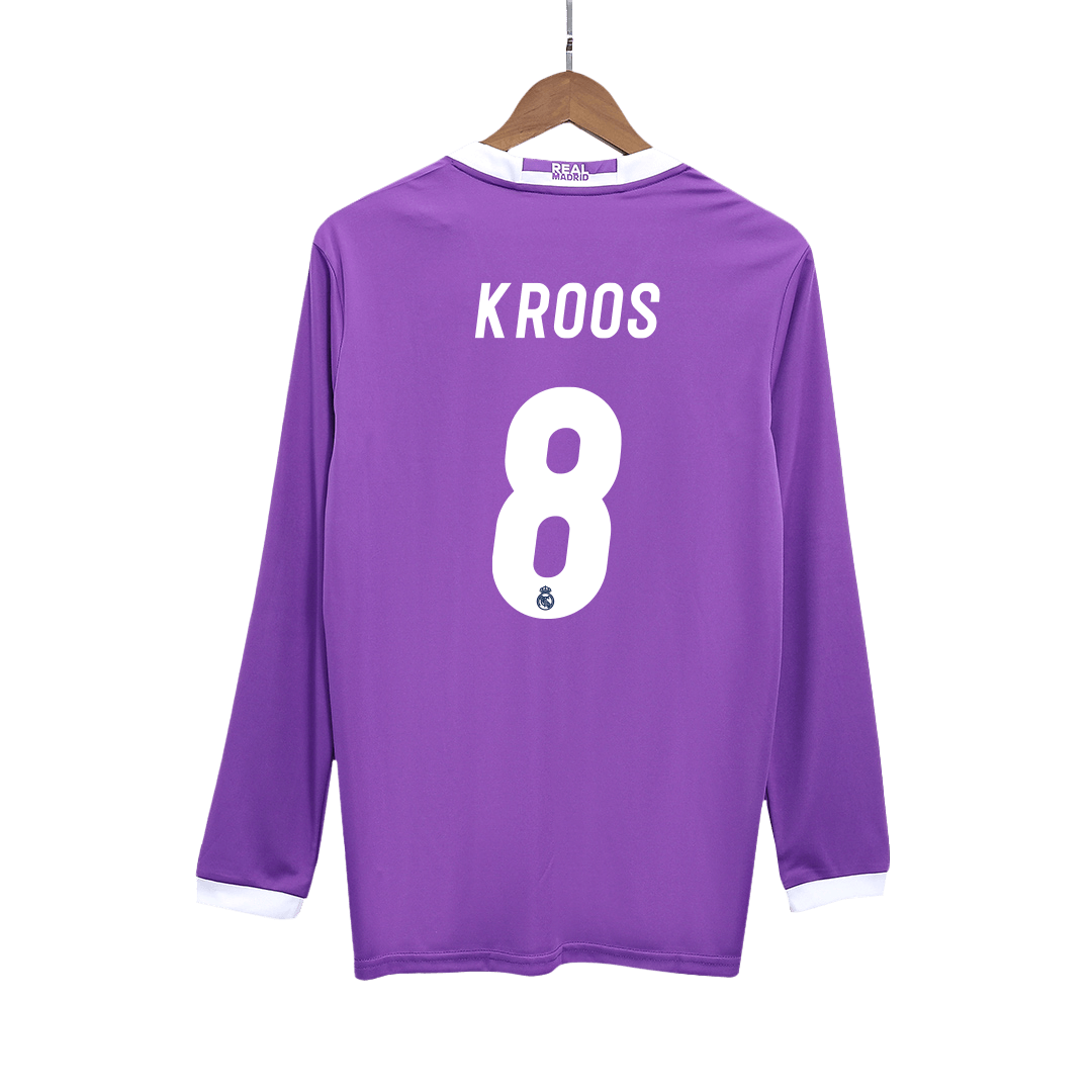 Retro Real Madrid Borta Fotbollströja KROOS #8 2016/17 långärmad