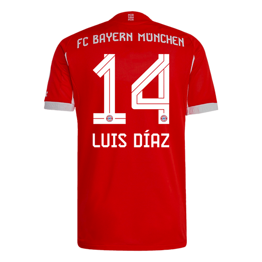LUIS DÍAZ #14 Bayern Munich Tröja 2025/26 Hemma Autentisk