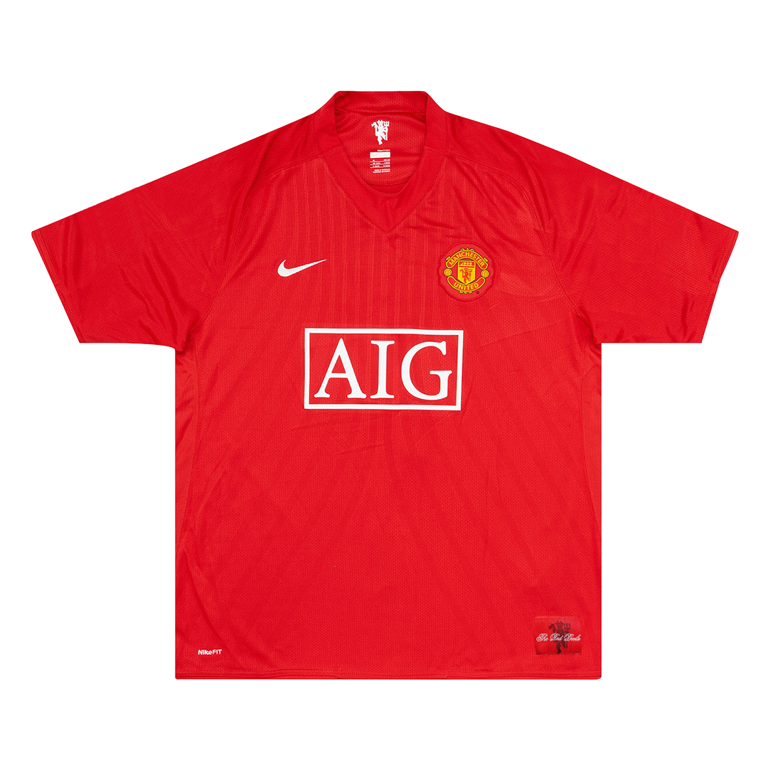 Retro Manchester United Hemma Fotbollströja SCHOLES #18 2007/08