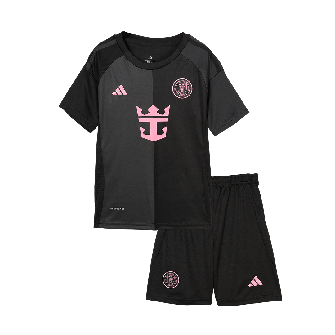 Inter Miami CF Borta Fotbollströja 2025 Fotbollssats Barn