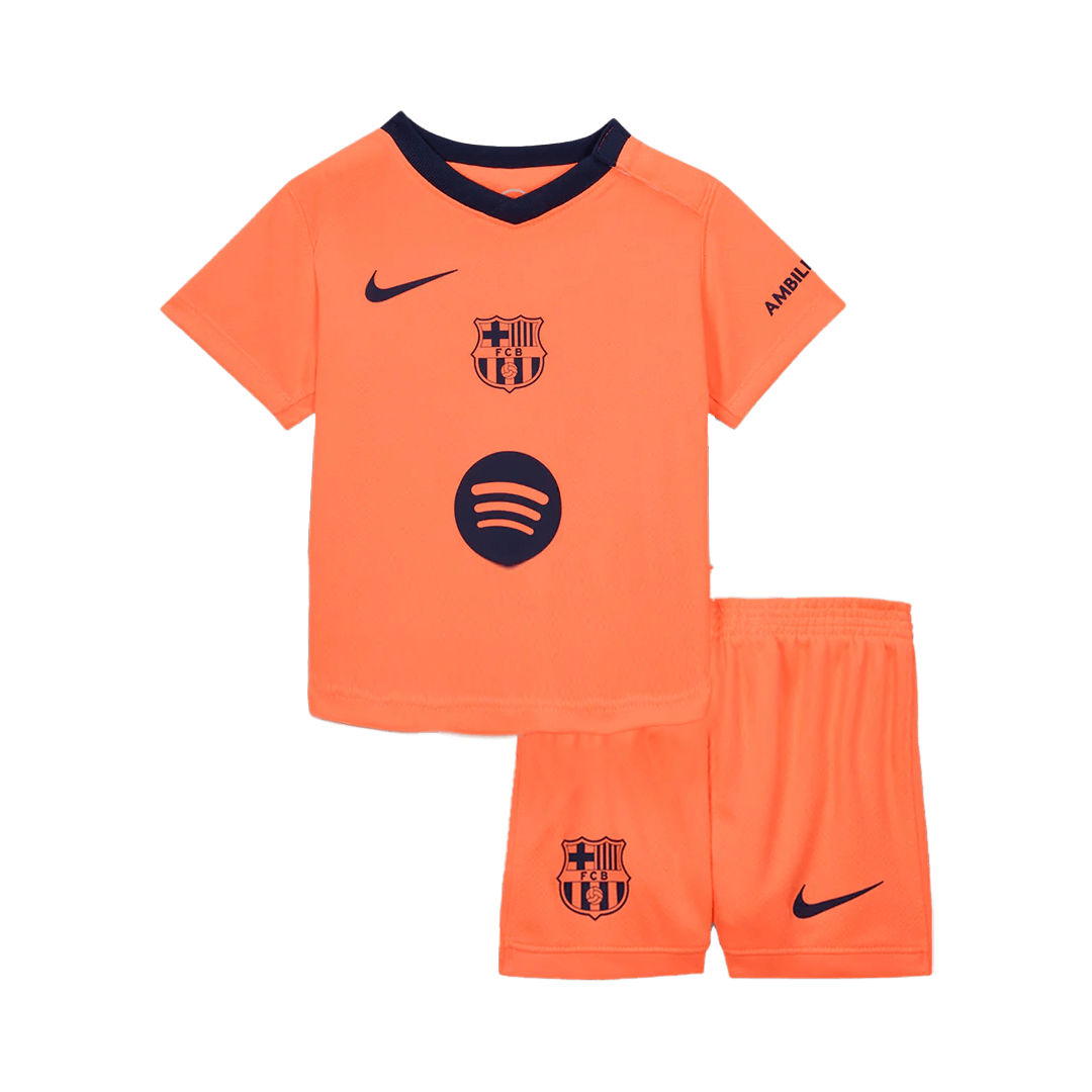 Barcelona Tröja 2025/26 Tredjeställ Orange Barn