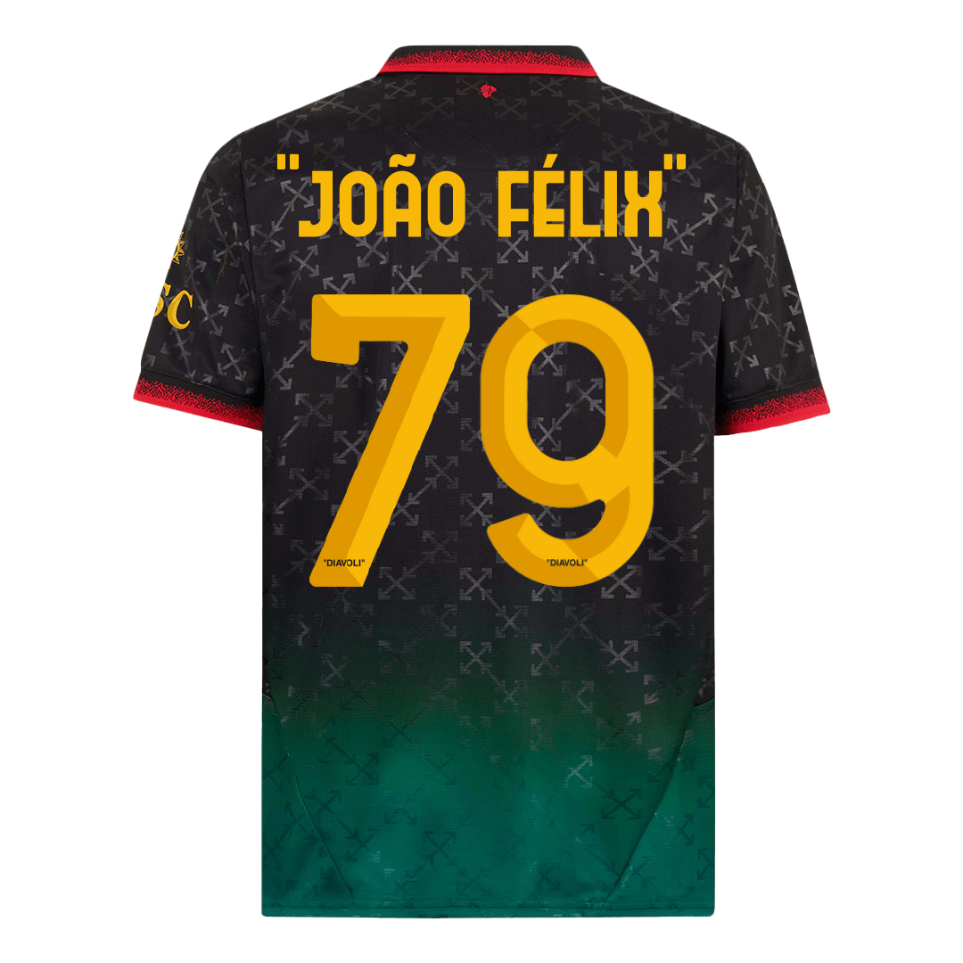 AC Milan Fjärde borta Fotbollströja JOÃO FÉLIX #79 2024/25