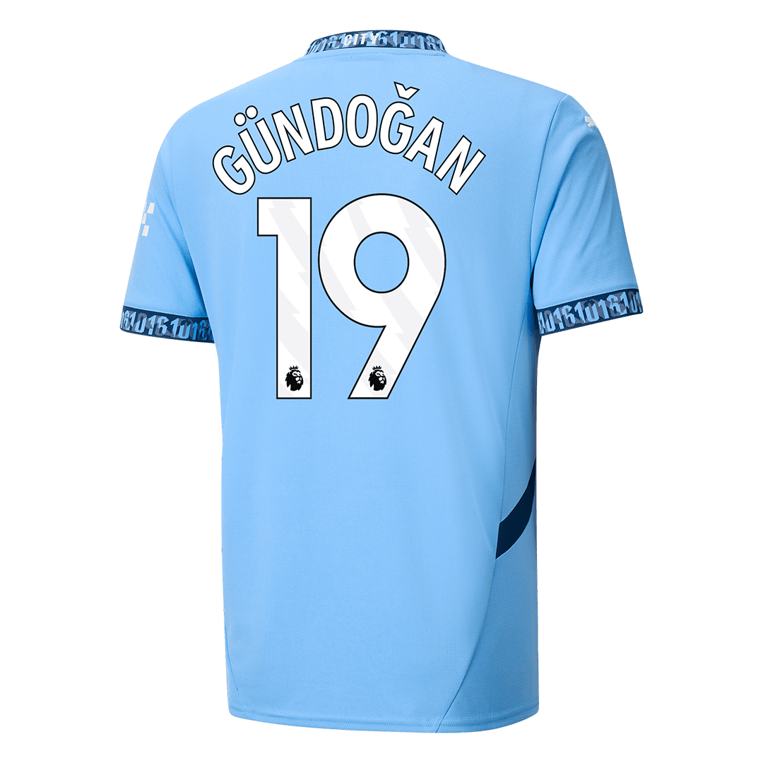 Manchester City Hemma Fotbollströja GÜNDOĞAN #19 2024/25