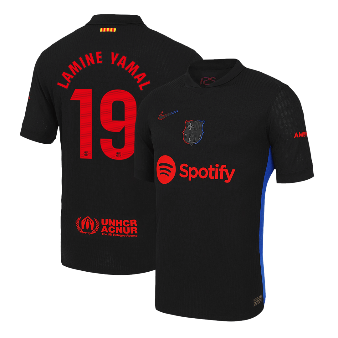 Barcelona Borta Fotbollströja LAMINE YAMAL #19 2024/25 Autentisk