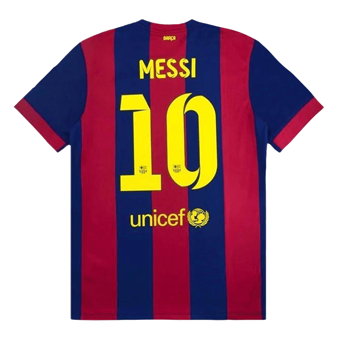 Retro Barcelona Hemma Fotbollströja MESSI #10 2014/15