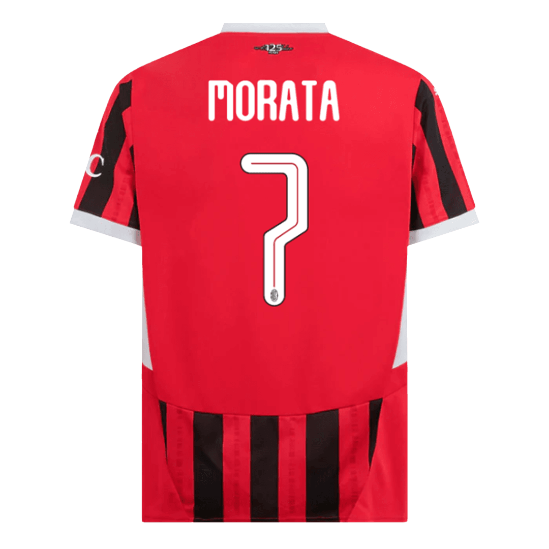 AC Milan Hemma Fotbollströja MORATA #7 2024/25 - UCL
