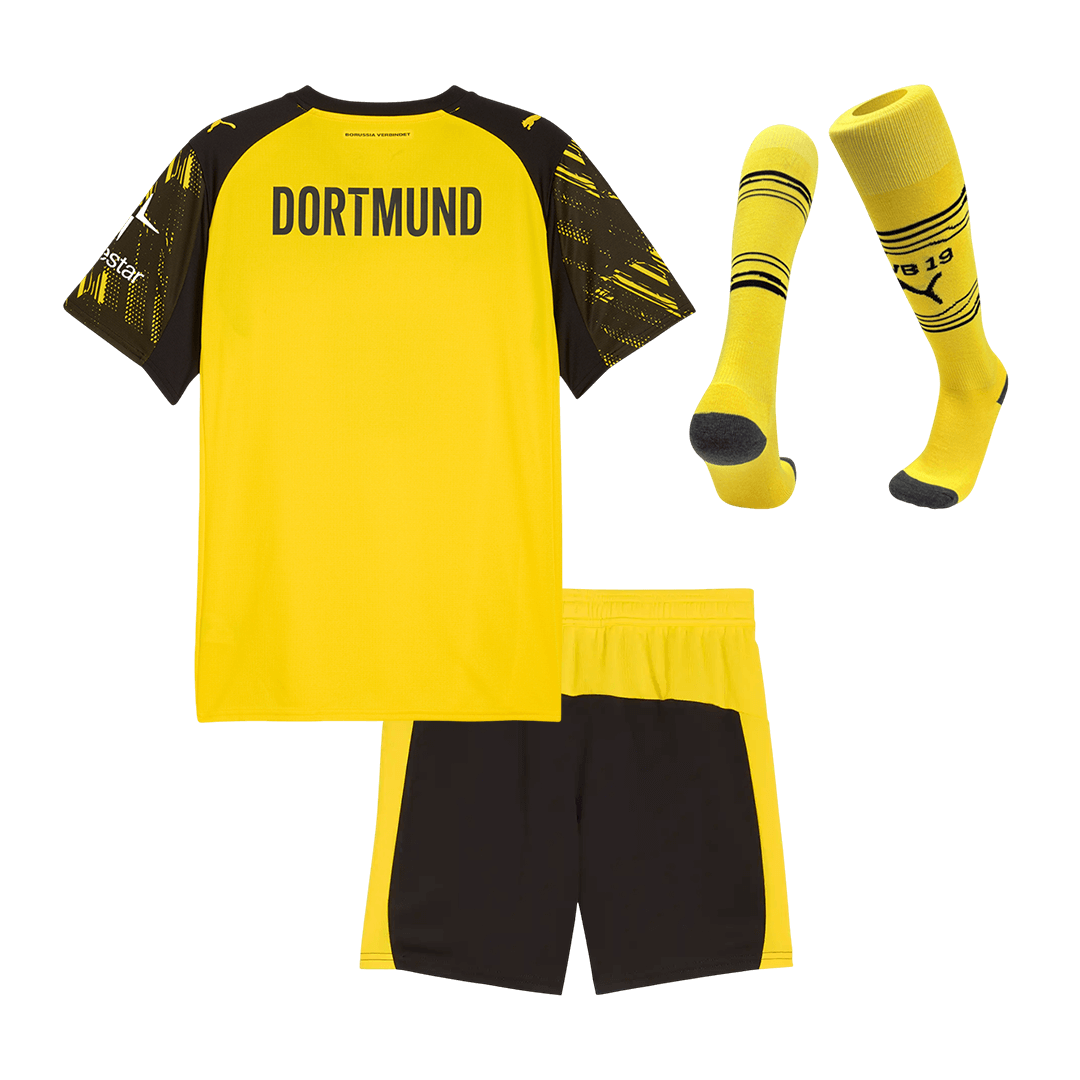 Borussia Dortmund Tröja 2025/26 Hemmaställ Gul Barn