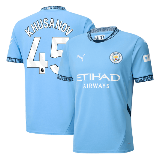 Manchester City Hemma Fotbollströja KHUSANOV #45 2024/25 Premium-1