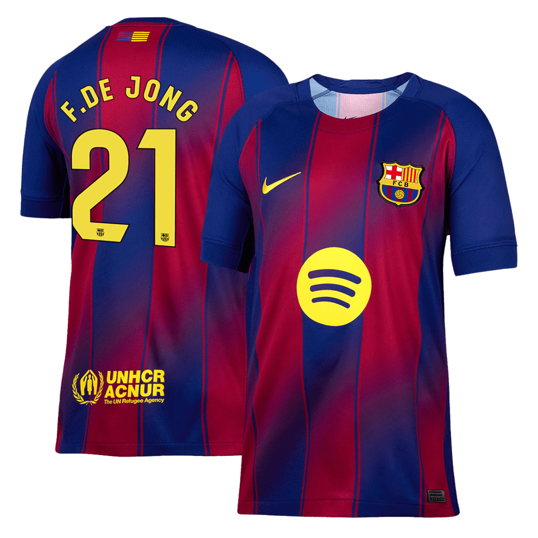 F.DE JONG #21 Barcelona Tröja 2025/26 Hemma