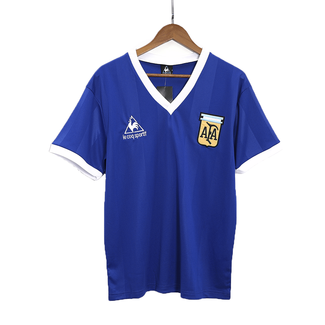 Argentina Borta Fotbollströjor 1986 Retro