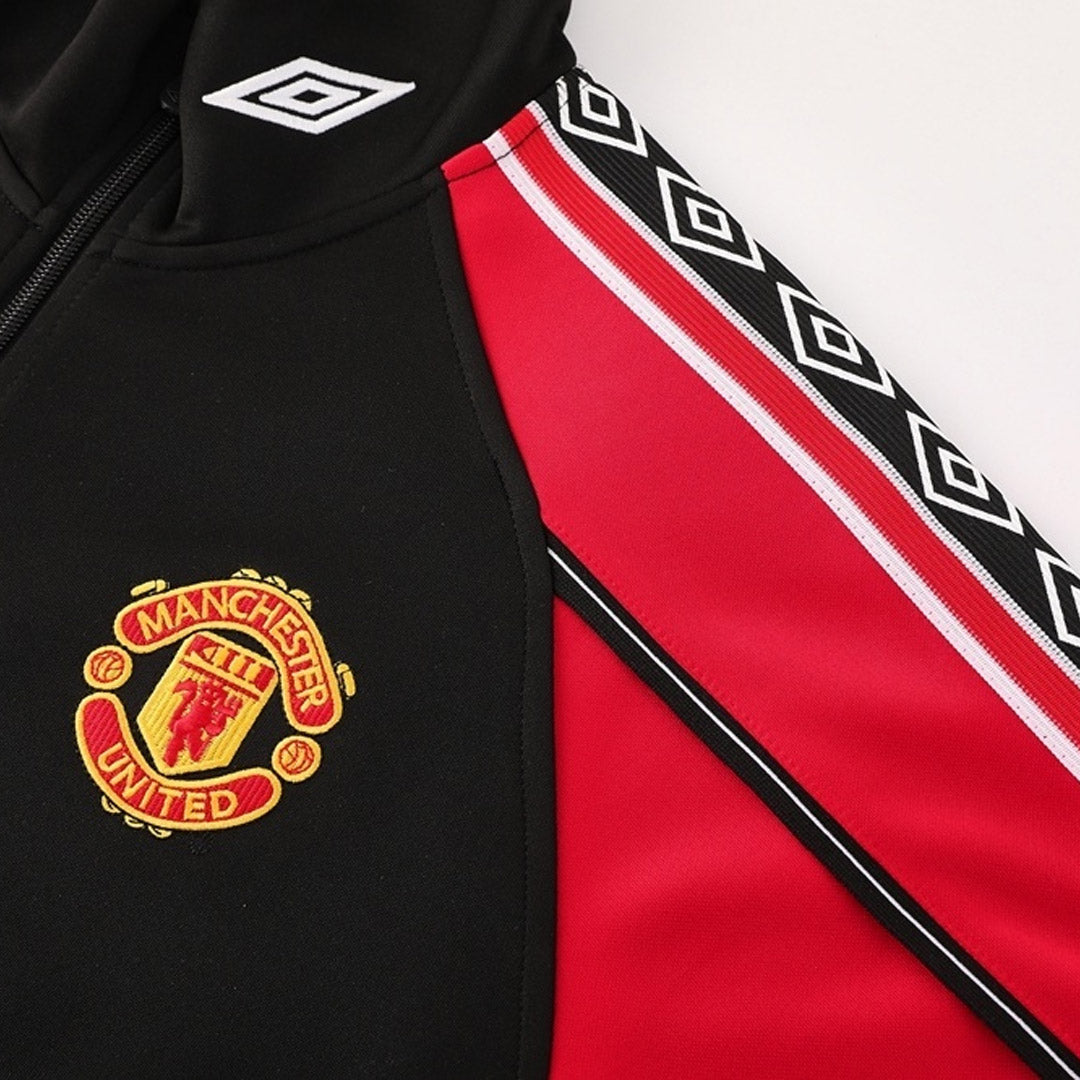 Manchester United Träningsset (Jacka+Byxor) 2025/26 Röd & Svart